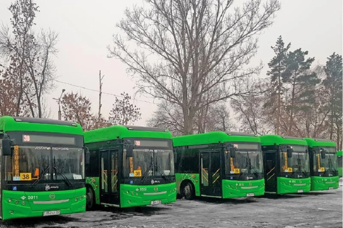 Алматыда Евро-5 стандарттарына сай келетін 60 автобус жолаушылар тасымалдауға шықты