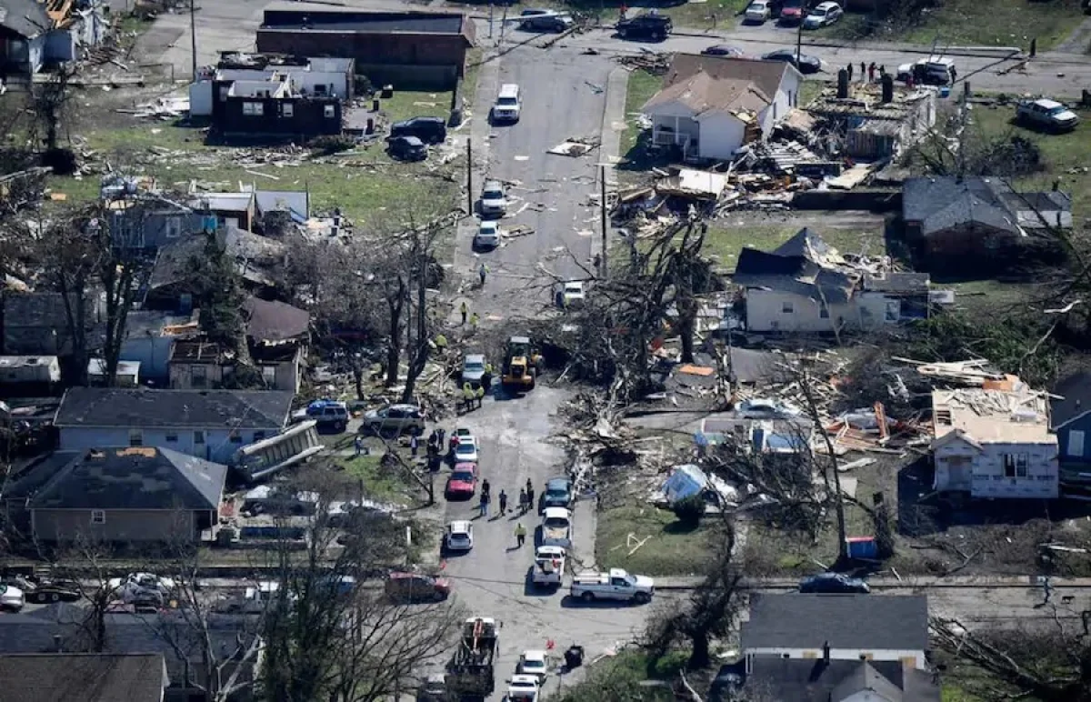 Последствия торнадо. Фото: George Walker IV/ The Tennessean