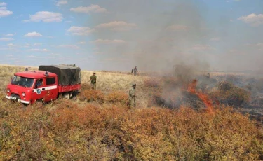 Рекордное количество пожаров зарегистрировано в Казахстане