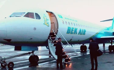 Самолет Bek Air вернулся в аэропорт Астаны из-за технической неисправности  