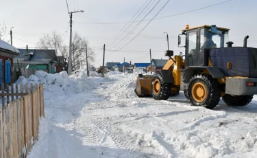 Жителей Петропавловска будут штрафовать за выброс снега на дорогу 