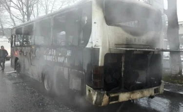 Причины частых пожаров в общественном транспорте Петропавловска озвучили в ДЧС