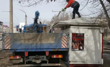 Киоски и павильоны начали массово сносить в Петропавловске