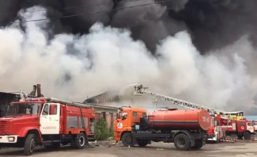 Пожар на рынке "Мизам" потушен