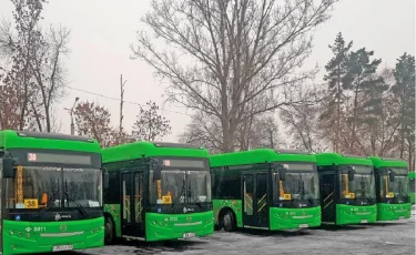 Алматыда Евро-5 стандарттарына сай келетін 60 автобус жолаушылар тасымалдауға шықты