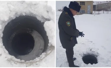 Во время лыжной гонки школьница упала в колодец