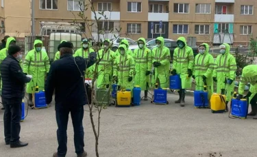 Алматинцев просят не выходить из дома в течение пяти часов после дезинфекции