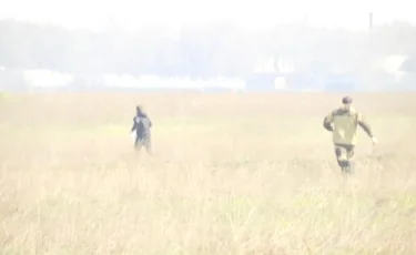 Погоню за нарушителями режима ЧП сняли на видео полицейские в Алматинской области