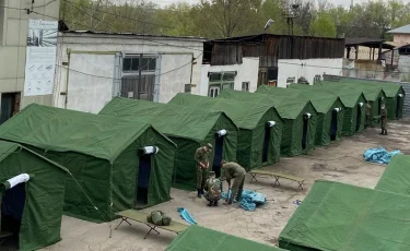 Для людей без определенного места жительства развернули палаточный городок в Алматы