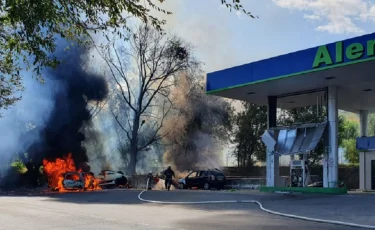 В Алматинской области взорвались заправка и два припаркованных автомобиля