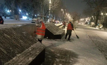 Снег в Алматы: как проводится работа по снегоуборке в городе