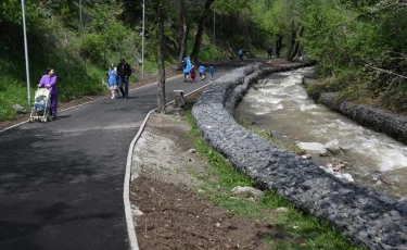  Кіші Алматы өзенінің жағалауын қалпына келтіру жұмыстары жүріп жатыр