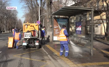 Алматыда тәртіпсіздік кезінде бүлінген аумақтар қоқыстан толық тазартылды