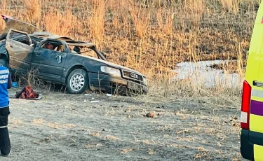 Жетісу облысында көлік аударылып, бір адам көз жұмды