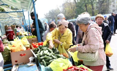 Приемлемые цены и овощное изобилие увидели алматинцы на ярмарке