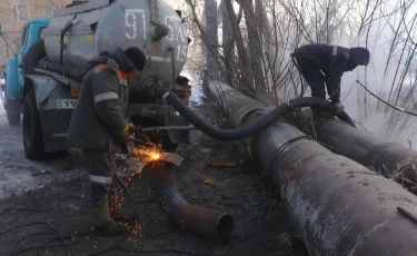 Дело – труба: в Петропавловске прорвало теплотрассу