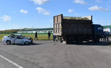 СҚО-да жеңіл көлік пен жүк көлігі соқтығысып, екі адам қаза тапты